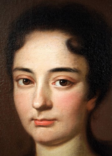 Louis XIV - Portrait of a Lady in a Red Dress, Johann Rudolf Huber (668–1748)
